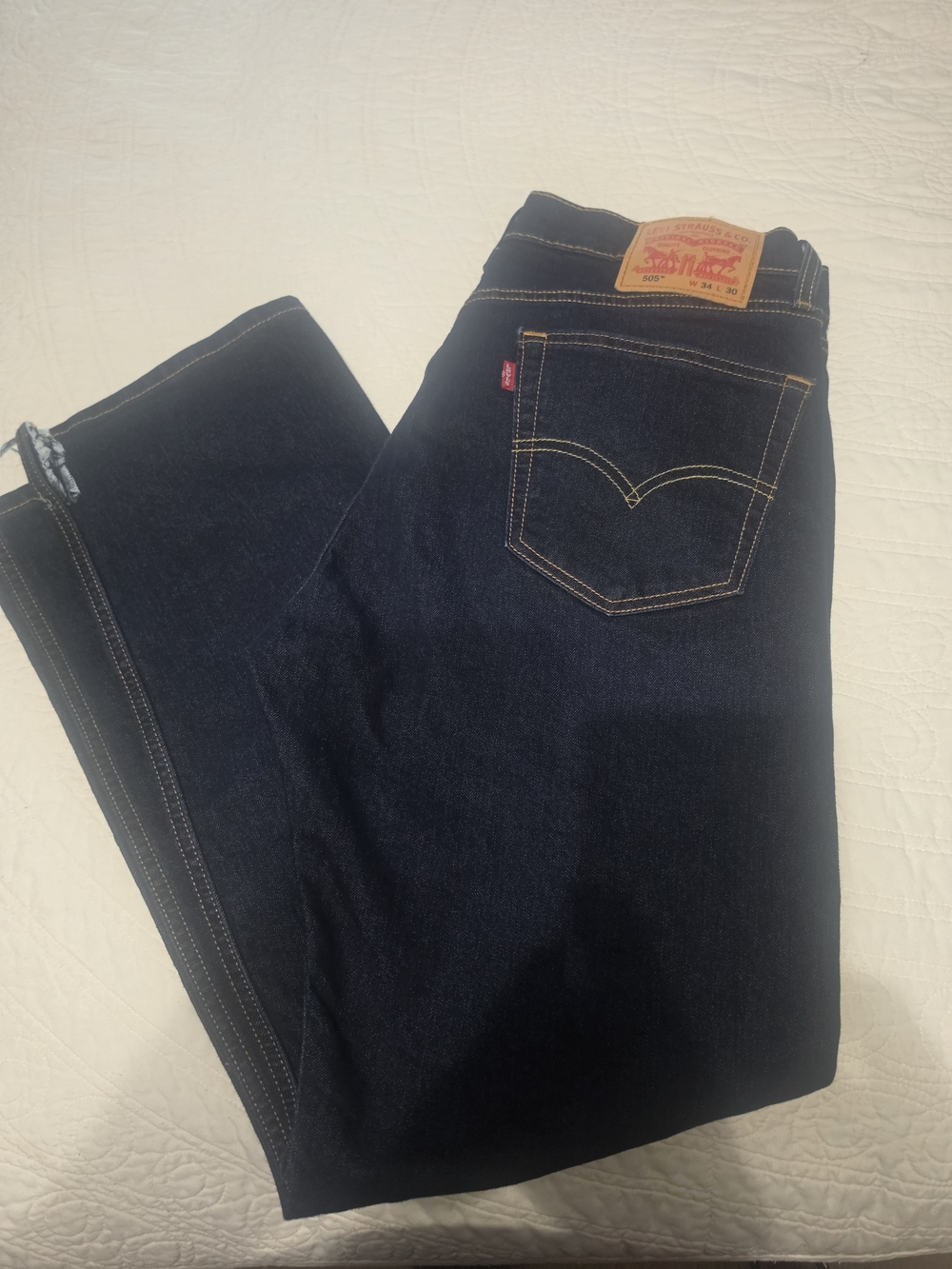 Levi's Men's Dark Blue Straight Fit Jeans
